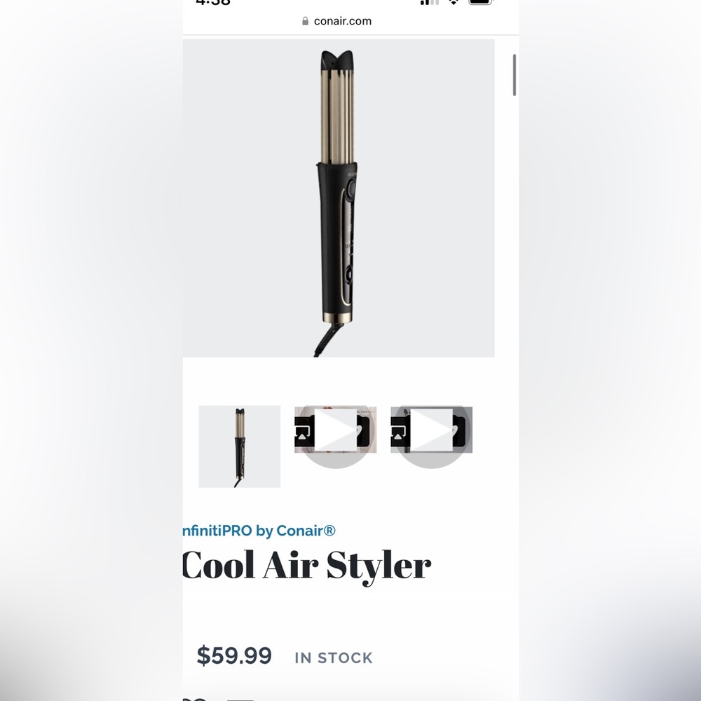 Infinity pro conair cool styler